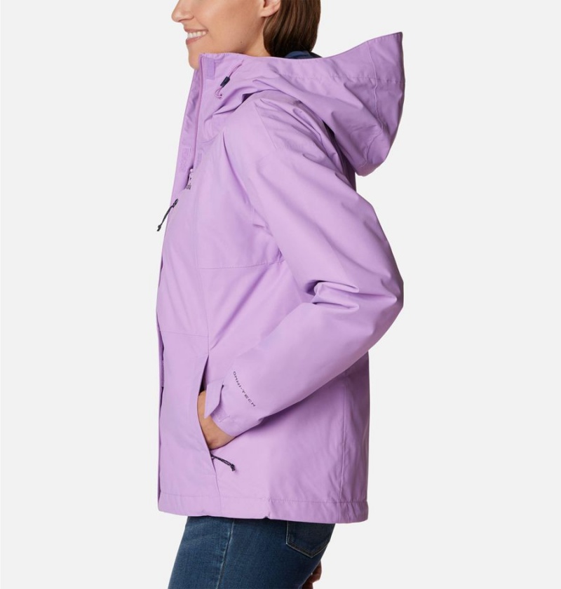 Columbia Hikebound Women's Rain Jacket Purple | ABEOTZ-835