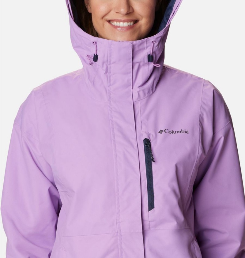 Columbia Hikebound Women's Rain Jacket Purple | ABEOTZ-835
