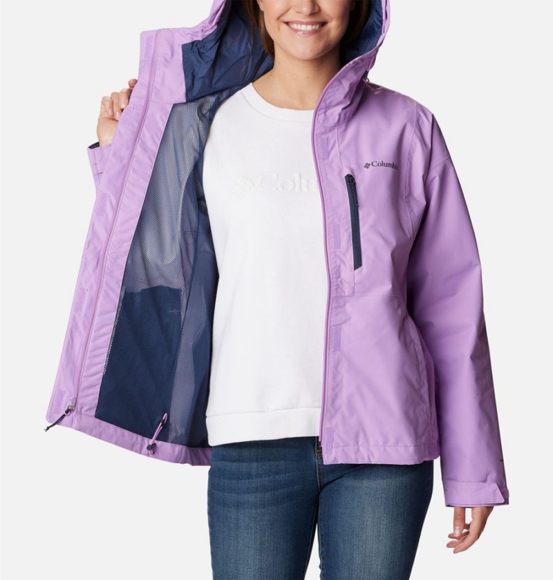 Columbia Hikebound Women's Rain Jacket Purple | ABEOTZ-835