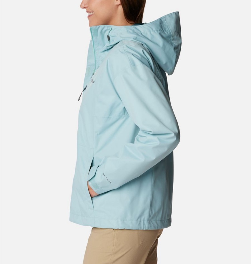 Columbia Hikebound Women's Rain Jacket Turquoise | PQZKWH-092