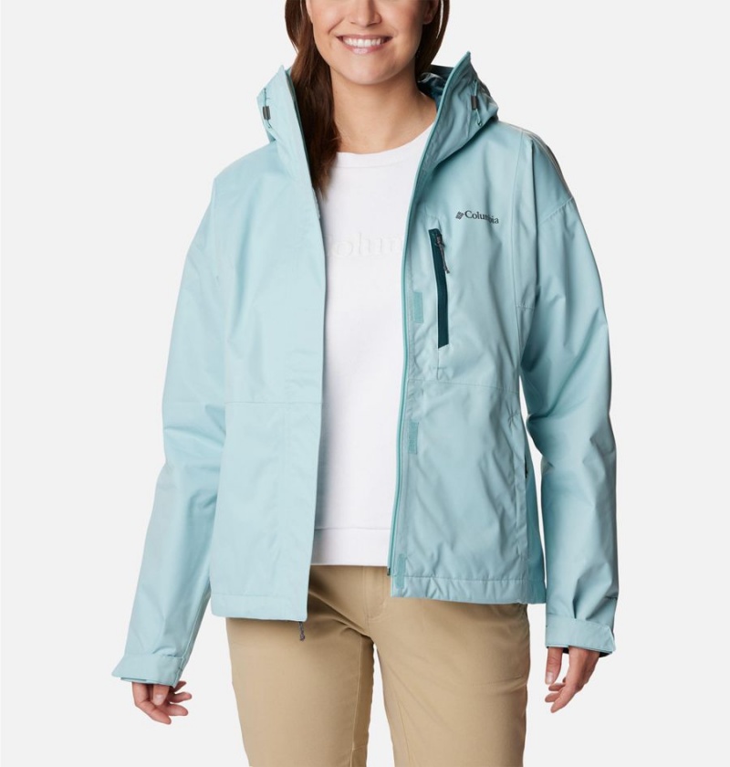 Columbia Hikebound Women's Rain Jacket Turquoise | PQZKWH-092