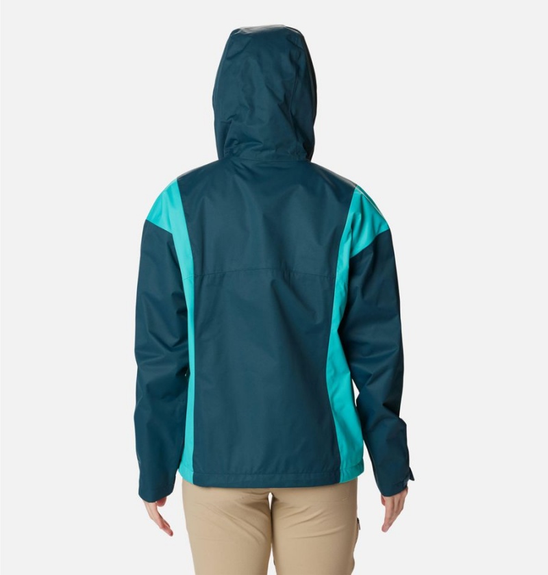 Columbia Hikebound Women's Rain Jacket Turquoise | YAMBZD-917