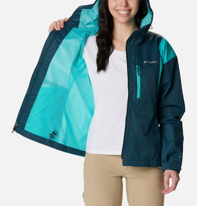 Columbia Hikebound Women's Rain Jacket Turquoise | YAMBZD-917