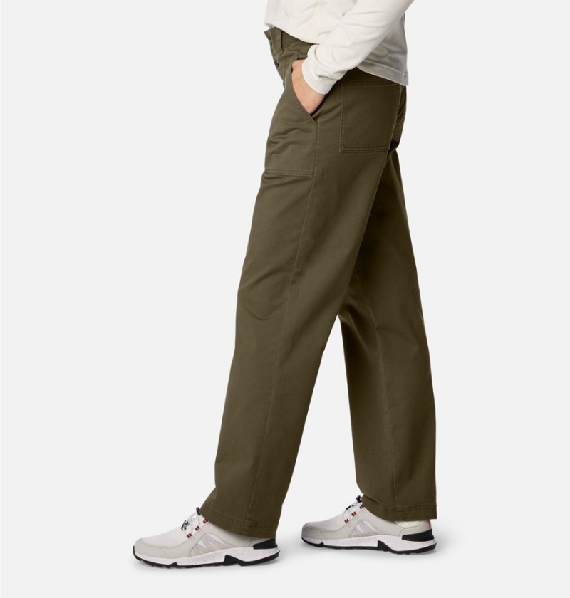 Columbia Holly Hideaway Cotton Women's Pants Green | NSDLCY-985