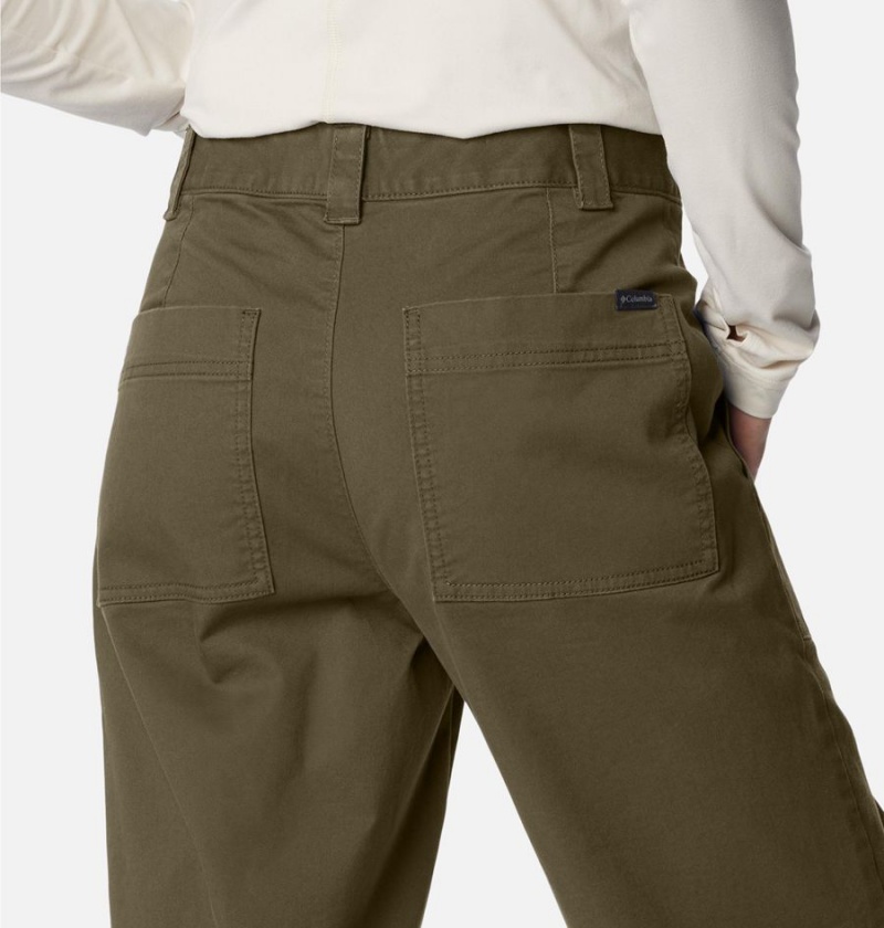 Columbia Holly Hideaway Cotton Women's Pants Green | NSDLCY-985