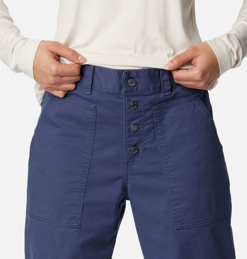 Columbia Holly Hideaway Cotton Women's Pants Navy | AIPCGE-018