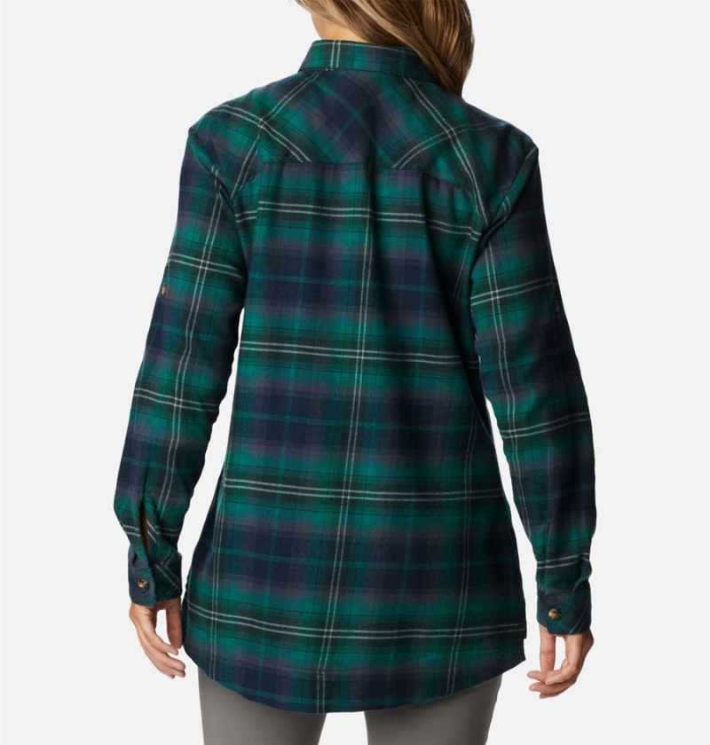 Columbia Holly Hideaway Flannel Women's Shirt Green | SUEDIG-015