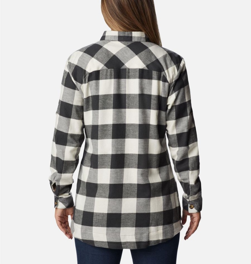 Columbia Holly Hideaway Flannel Women's Shirt Black | GOCZYW-075