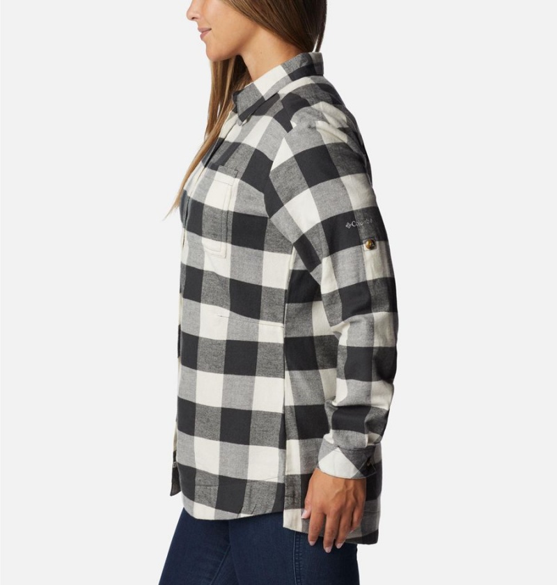 Columbia Holly Hideaway Flannel Women's Shirt Black | GOCZYW-075