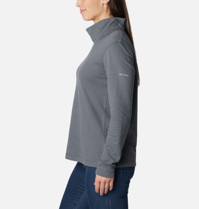 Columbia Holly Hideaway Funnel Neck Long Sleeve Women's Pullover Grey | TECKVZ-648