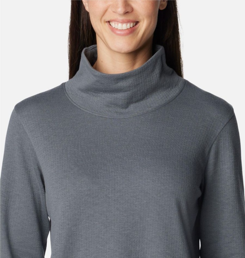 Columbia Holly Hideaway Funnel Neck Long Sleeve Women's Pullover Grey | TECKVZ-648