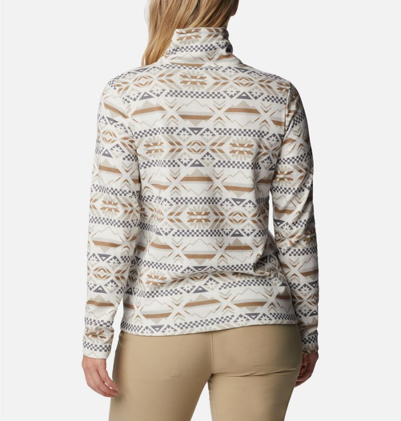 Columbia Holly Hideaway Funnel Neck Long Sleeve Women's Pullover White | LNVAXS-902