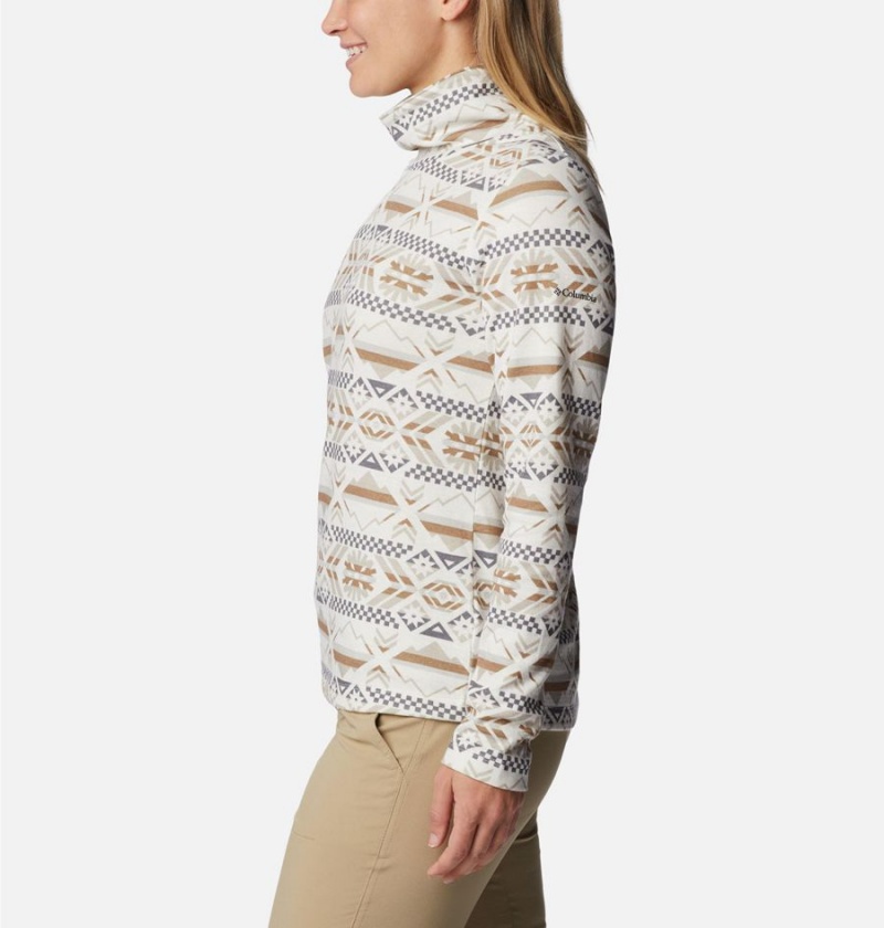 Columbia Holly Hideaway Funnel Neck Long Sleeve Women's Pullover White | LNVAXS-902