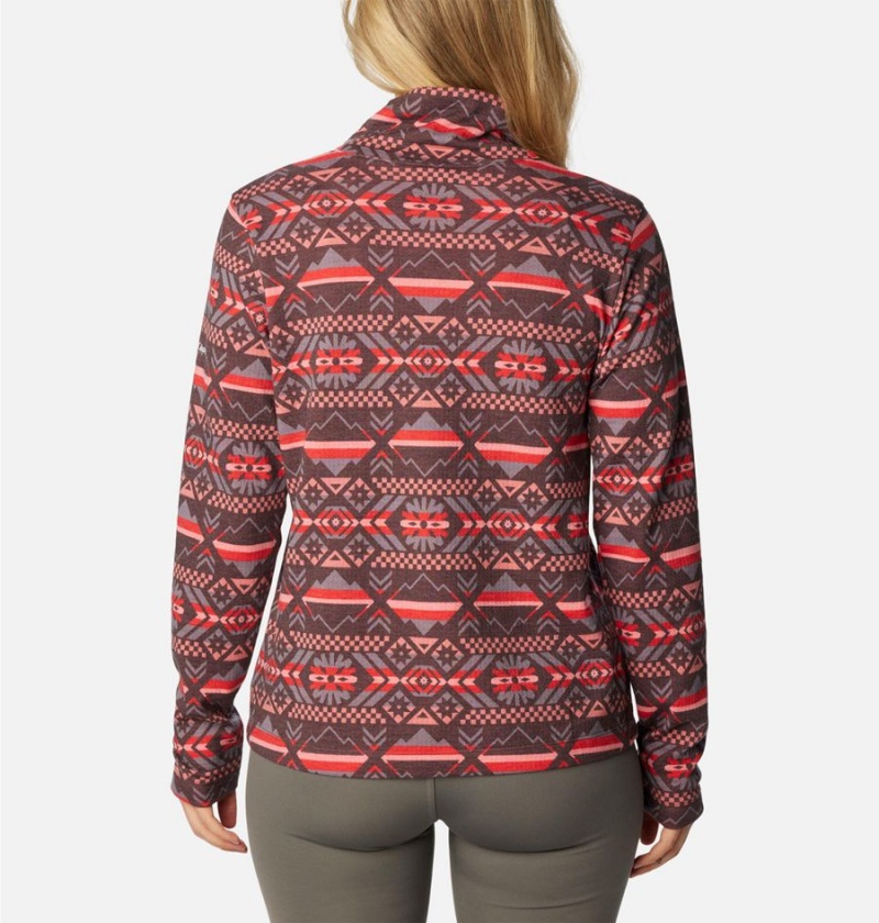 Columbia Holly Hideaway Funnel Neck Long Sleeve Women's Pullover Red | YEZKLA-263