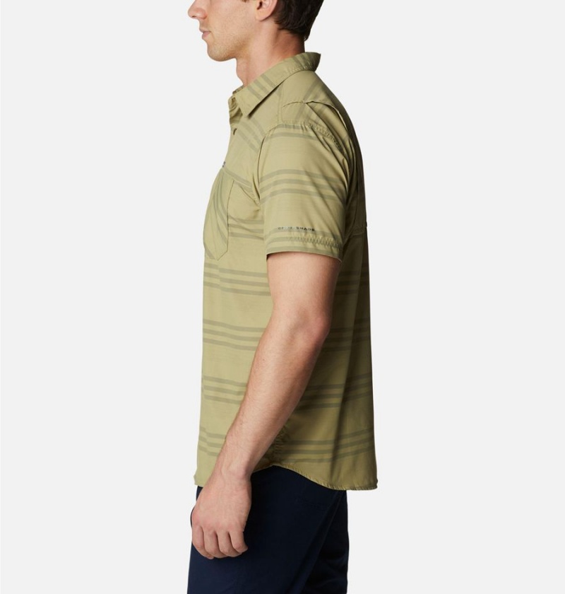 Columbia Homecrest Short Sleeve Men's Shirt Olive | FMKDOC-081