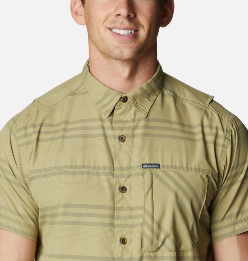 Columbia Homecrest Short Sleeve Men's Shirt Olive | FMKDOC-081