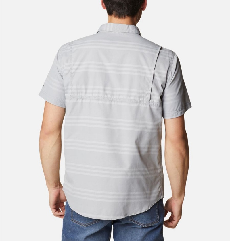 Columbia Homecrest Short Sleeve Men's Shirt Grey | VJWUDY-935