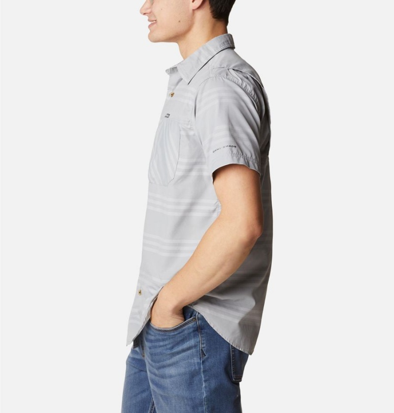 Columbia Homecrest Short Sleeve Men's Shirt Grey | VJWUDY-935