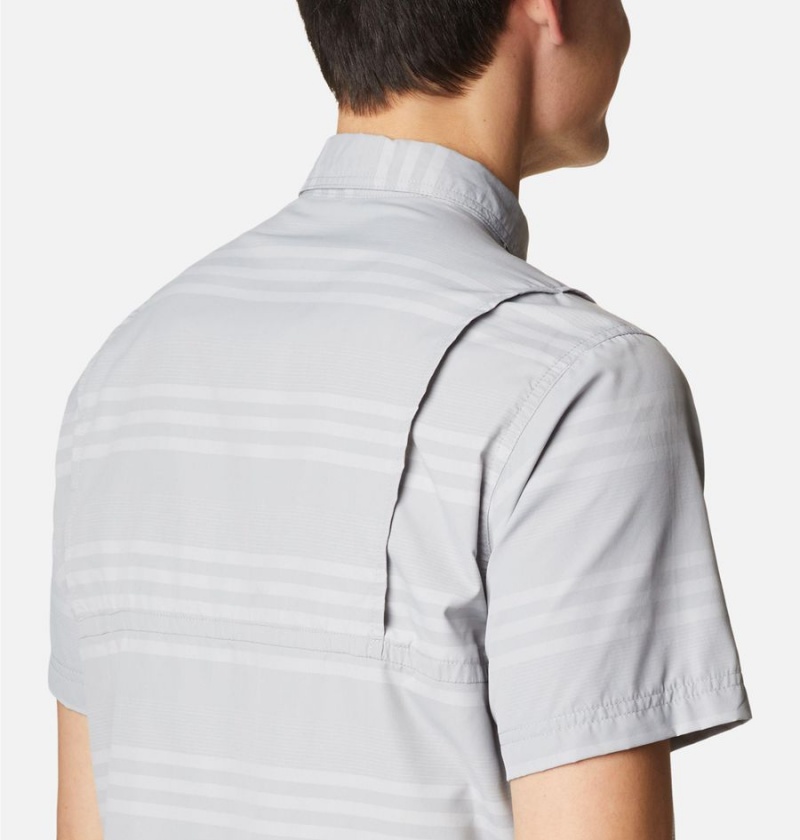 Columbia Homecrest Short Sleeve Men's Shirt Grey | VJWUDY-935