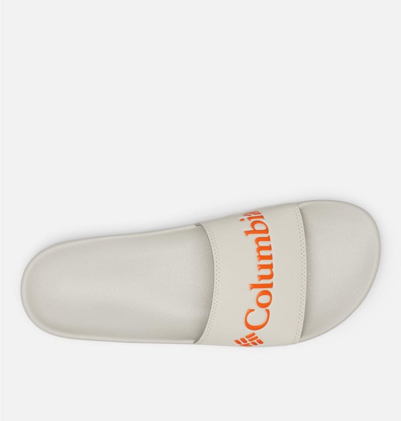 Columbia Hood River Slide Men's Sandals White | XTEMVC-624