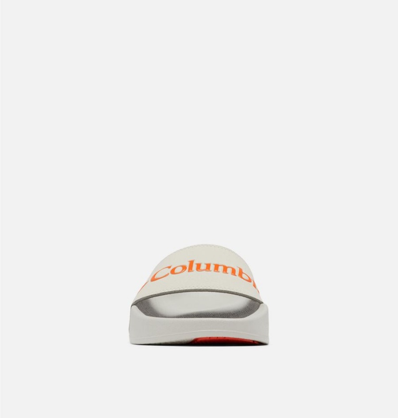 Columbia Hood River Slide Men's Sandals White | XTEMVC-624