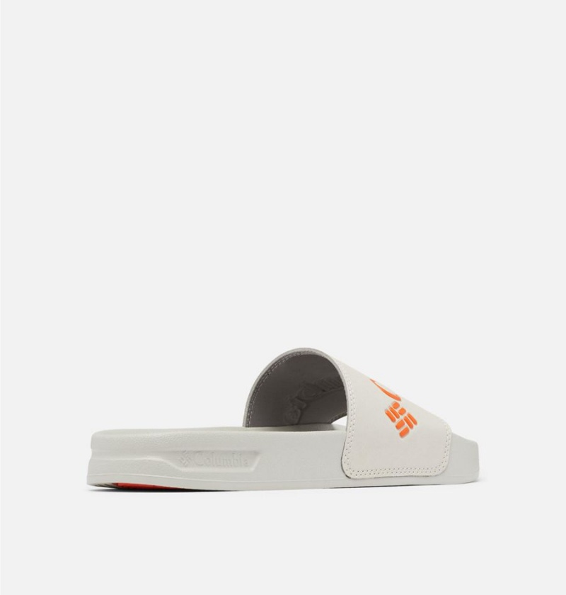 Columbia Hood River Slide Men's Sandals White | XTEMVC-624