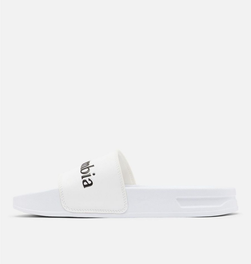 Columbia Hood River Slide Women's Sandals White | AKTCEZ-736