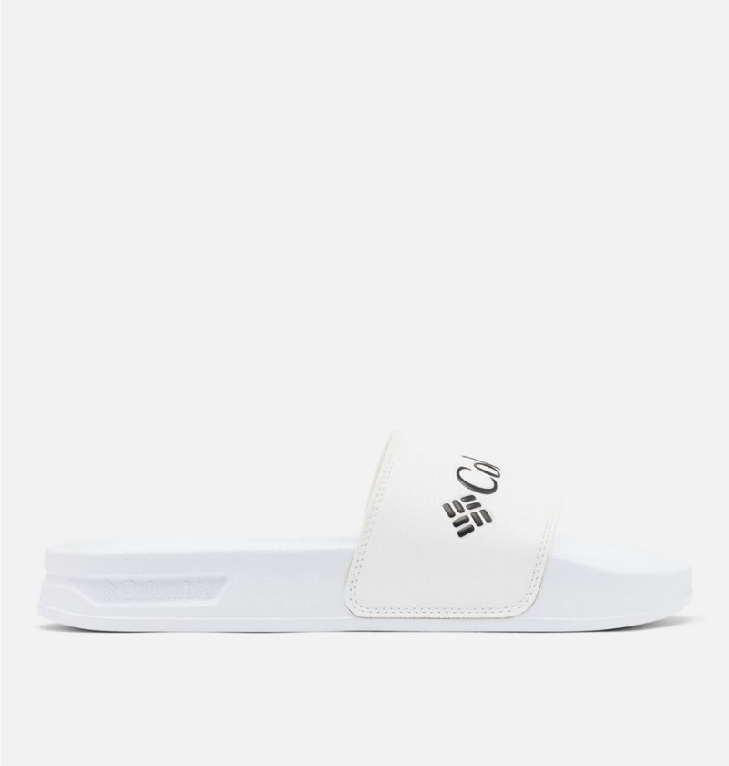 Columbia Hood River Slide Women\'s Sandals White | AKTCEZ-736