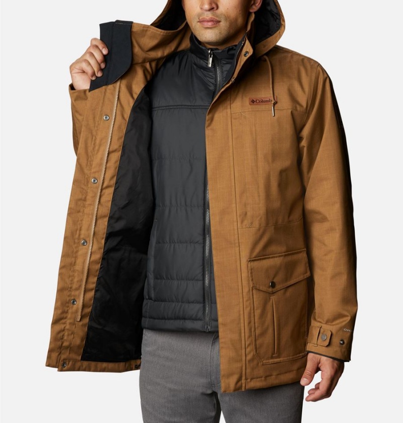 Columbia Horizons Pine Interchange Men's 3 In 1 Jackets Brown | RFVLIN-149