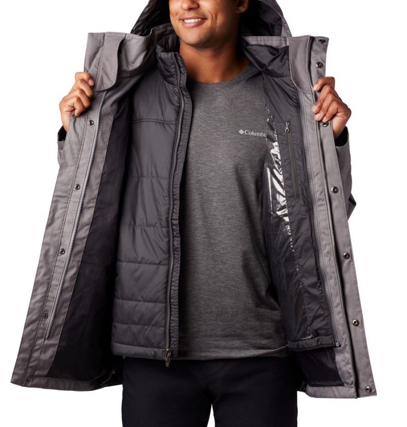 Columbia Horizons Pine Interchange Men's 3 In 1 Jackets Grey | DECFYS-781