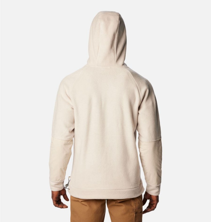 Columbia Hunterdon Fleece Men's Hoodie Beige | YCDLPJ-942