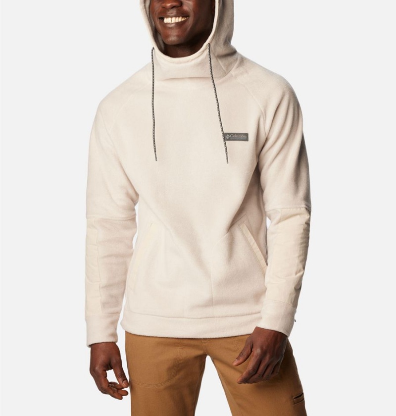 Columbia Hunterdon Fleece Men's Hoodie Beige | YCDLPJ-942
