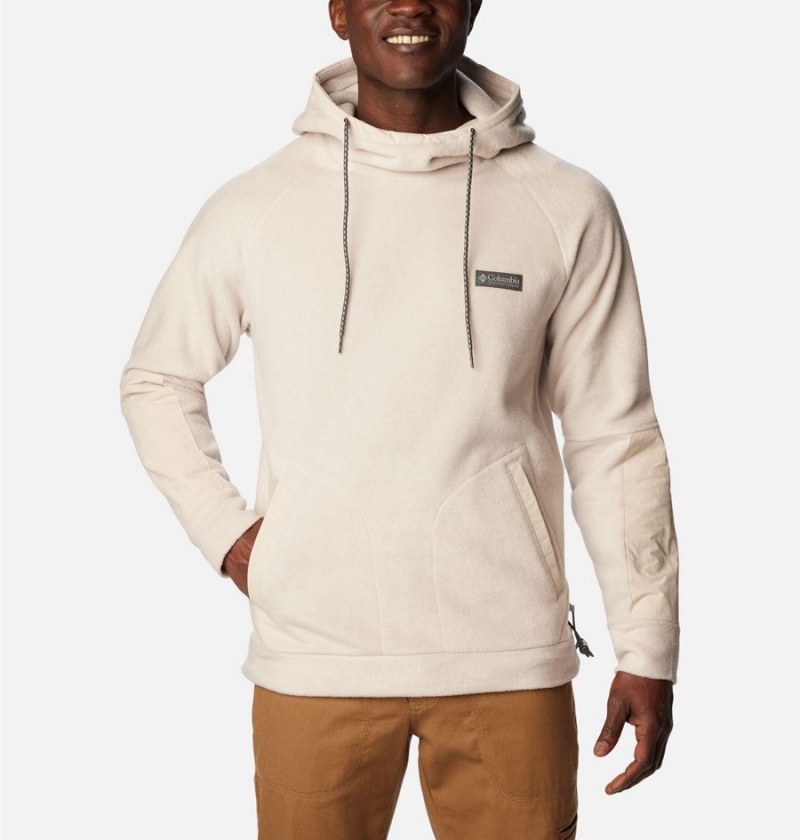 Columbia Hunterdon Fleece Men\'s Hoodie Beige | YCDLPJ-942