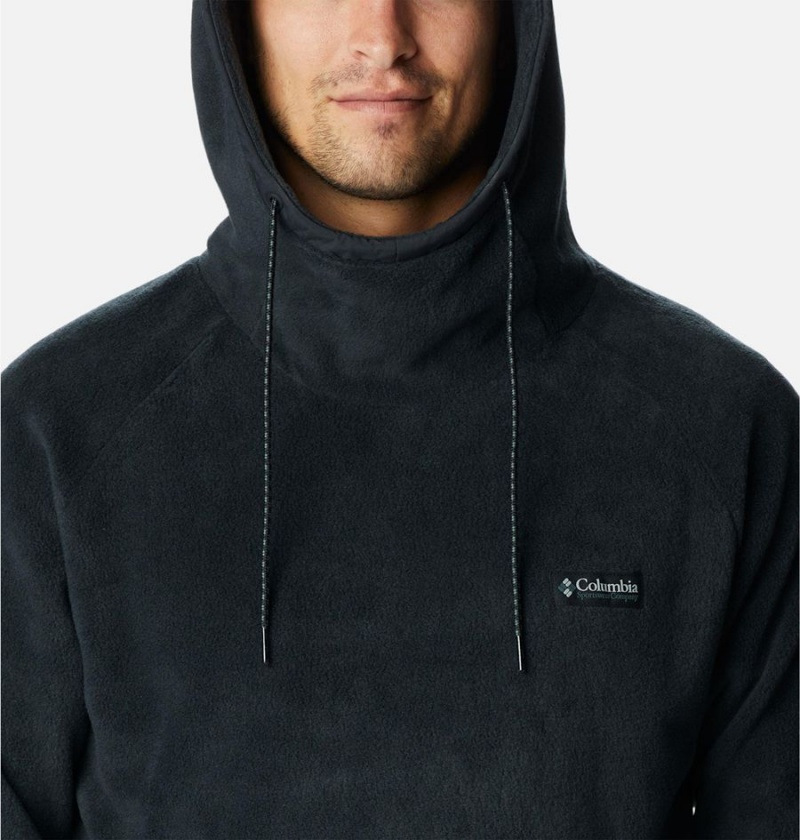 Columbia Hunterdon Fleece Men's Hoodie Black | ARVQIO-359