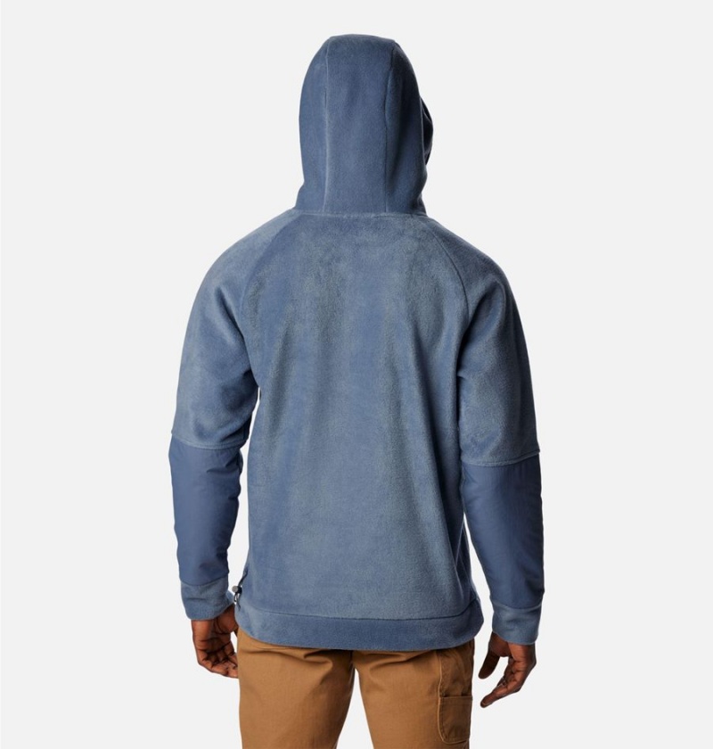 Columbia Hunterdon Fleece Men's Hoodie Blue | AYFVGD-105