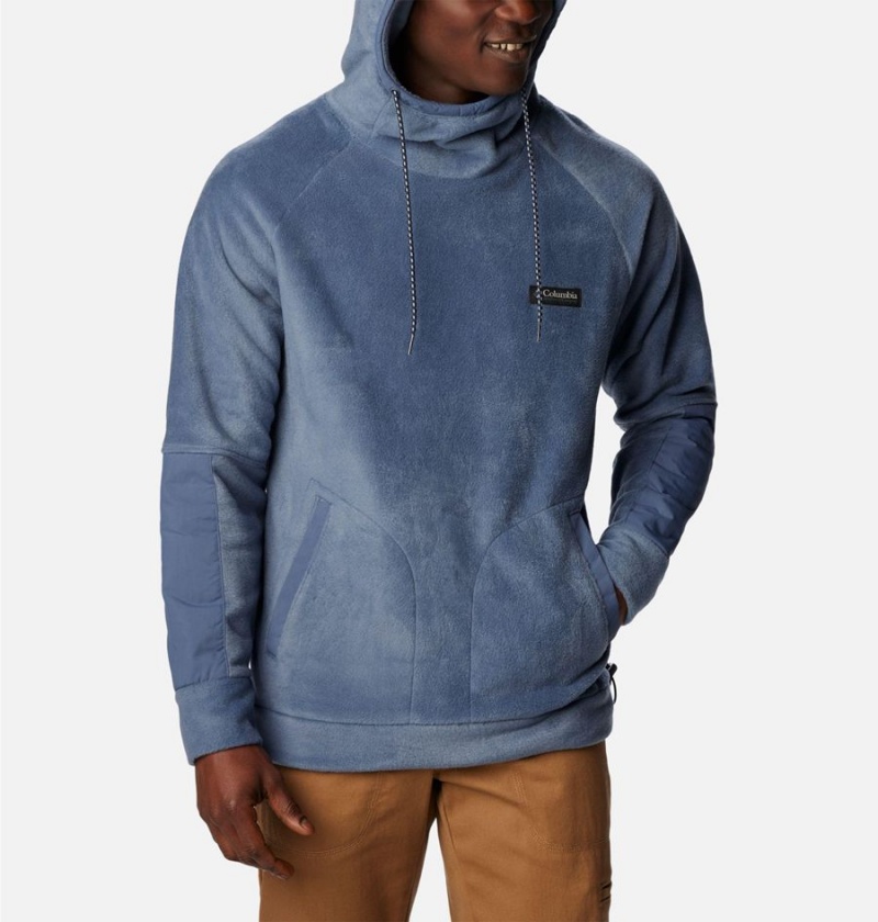 Columbia Hunterdon Fleece Men's Hoodie Blue | AYFVGD-105