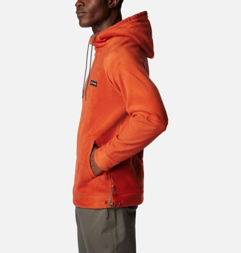 Columbia Hunterdon Fleece Men's Hoodie Red | FLOUPG-647
