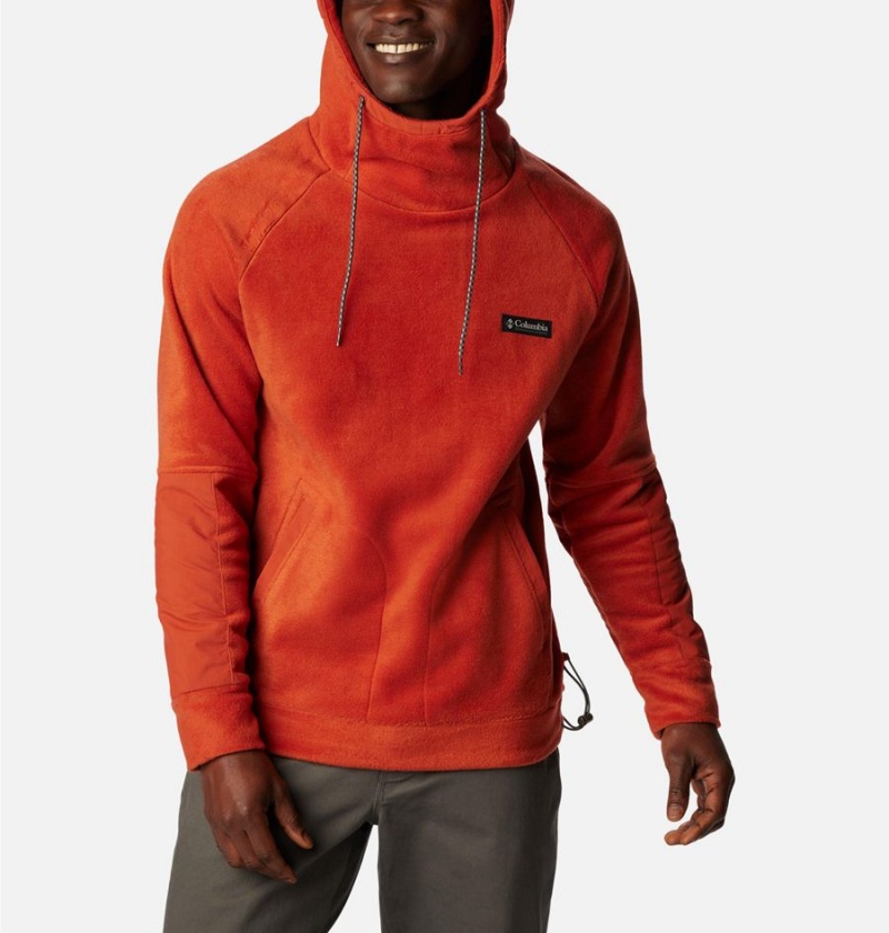 Columbia Hunterdon Fleece Men's Hoodie Red | FLOUPG-647