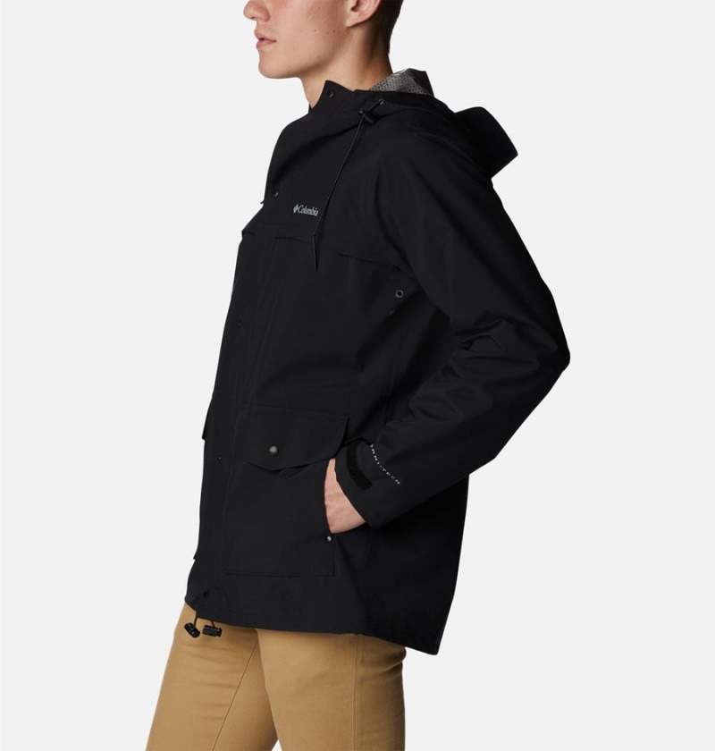 Columbia Ibex II Shell Men's Rain Jacket Black | GSMTVY-642