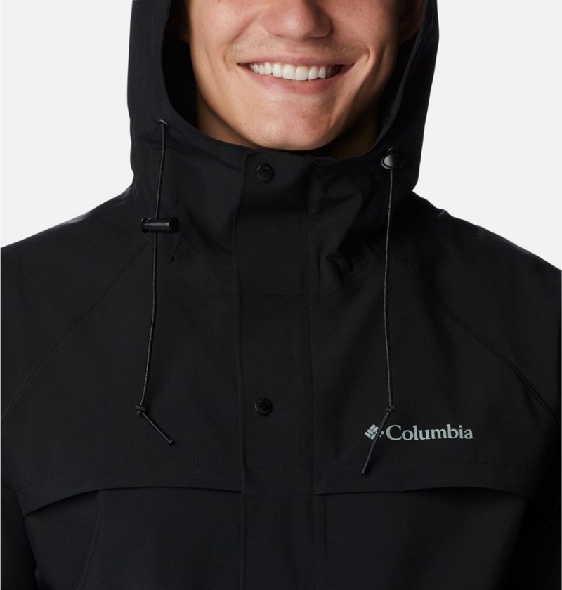 Columbia Ibex II Shell Men's Rain Jacket Black | GSMTVY-642