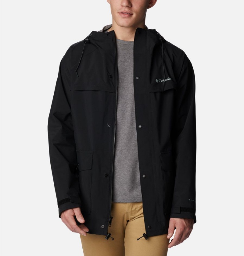 Columbia Ibex II Shell Men's Rain Jacket Black | GSMTVY-642