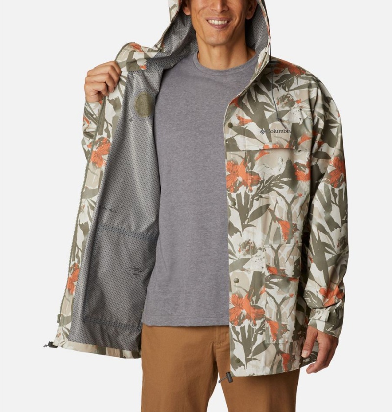 Columbia Ibex II Shell Men's Rain Jacket Green | VZCBIO-463