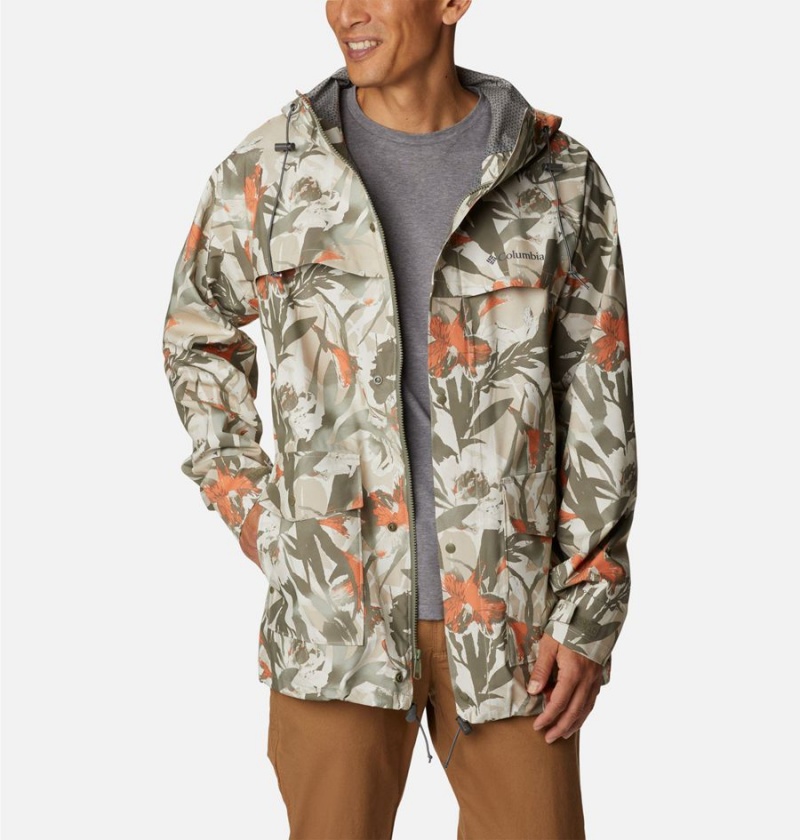 Columbia Ibex II Shell Men's Rain Jacket Green | VZCBIO-463