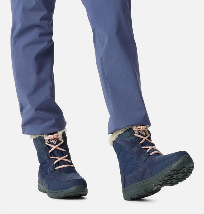 Columbia Ice Maiden Shorty Women's Boots Navy | EBLVKN-936