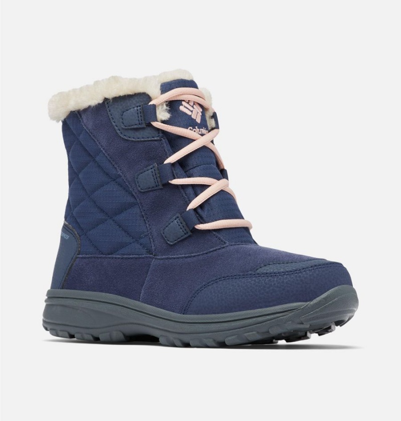 Columbia Ice Maiden Shorty Women's Boots Navy | EBLVKN-936