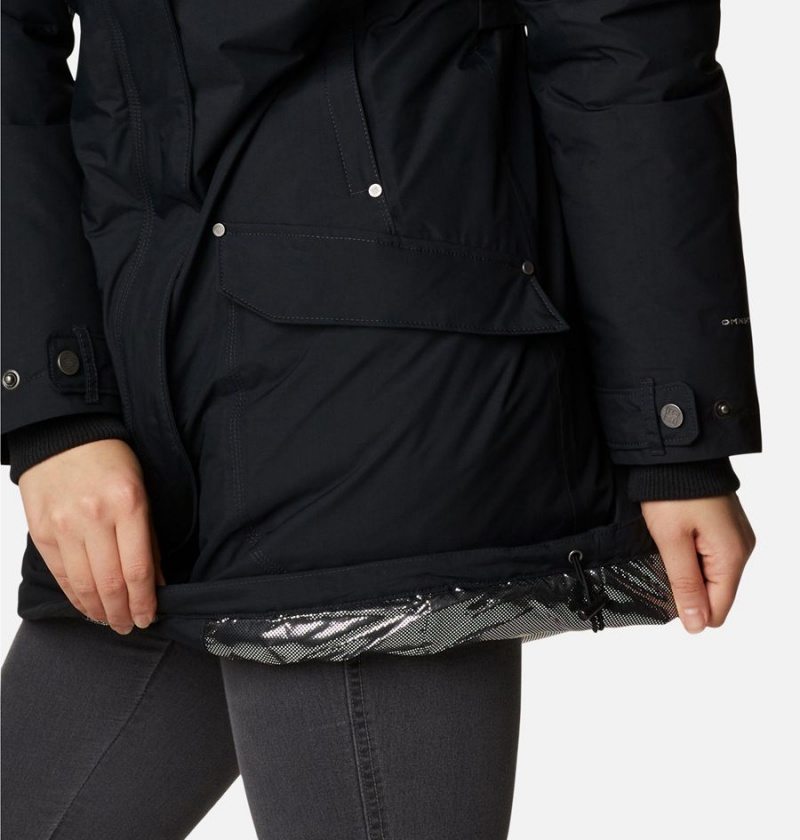 Columbia Icelandite TurboDown Women's Coats Black | RFVSIY-748