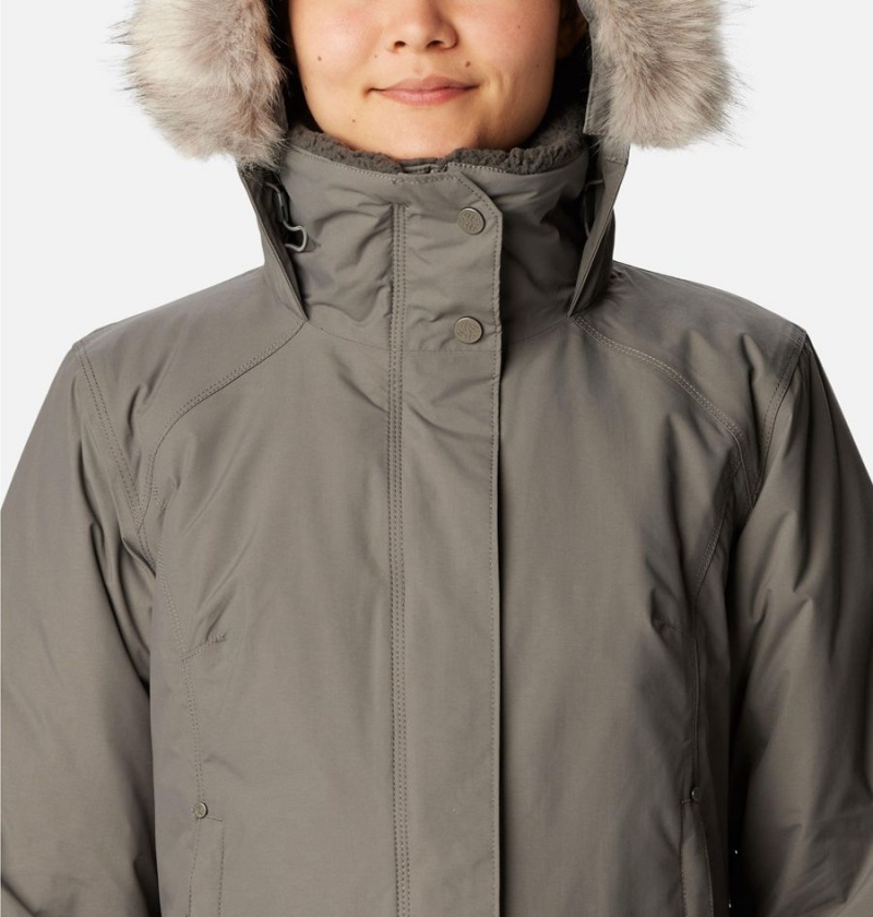 Columbia Icelandite TurboDown Women's Coats Grey | GVJZFI-159