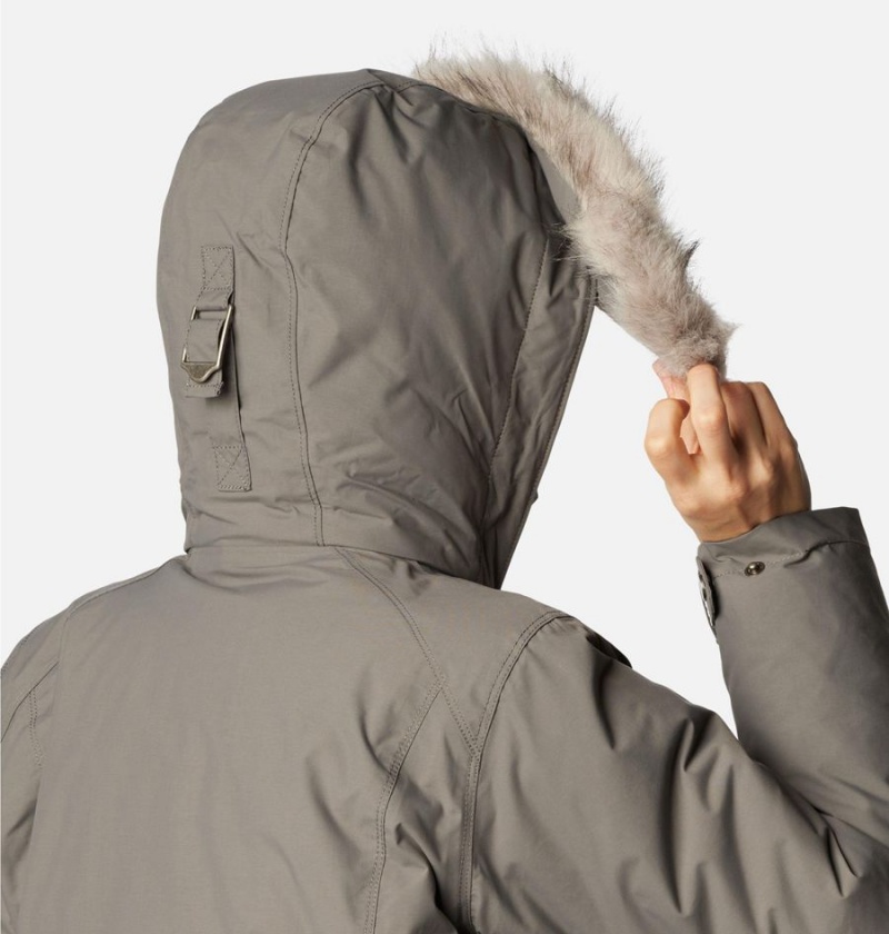Columbia Icelandite TurboDown Women's Coats Grey | GVJZFI-159