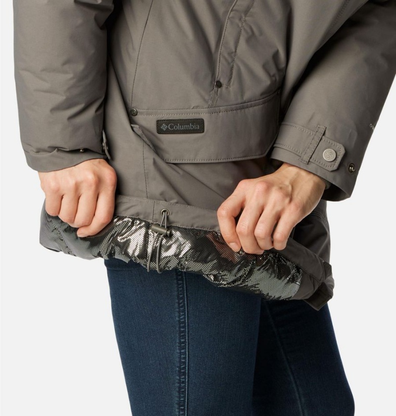 Columbia Icelandite TurboDown Women's Coats Grey | GVJZFI-159
