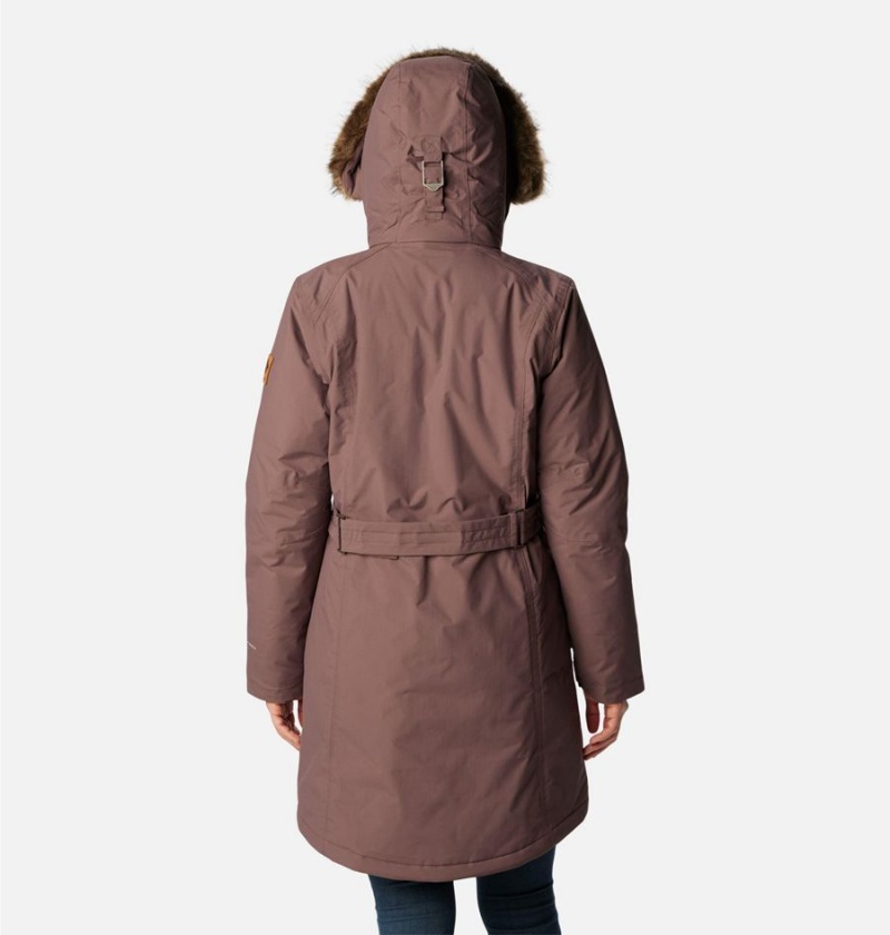 Columbia Icelandite TurboDown Women's Coats Brown | GZKJTP-954